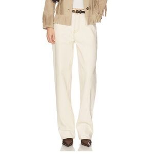 GRLFRND Off-White Bella Low Rise Boyfriend Jeans